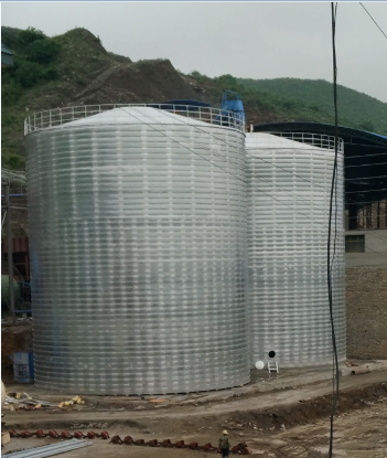 河南粮食钢板仓的安装全过程不用热焊接